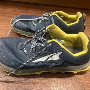 Altra Yellow and Blue Athletic Shoes with Cushioned Support